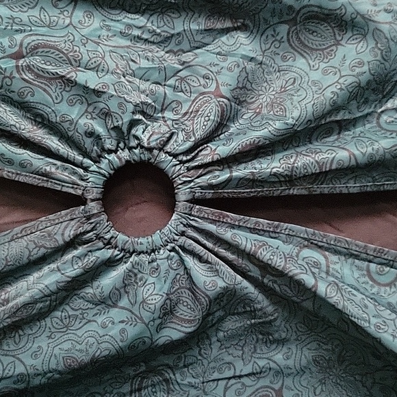 Paisley Print Emerald Green Blouse - Picture 2 of 9